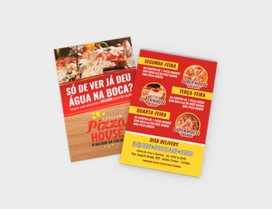 Folder Supremo 300g Sem Verniz 10x18cm - 4x0 - 500 unid